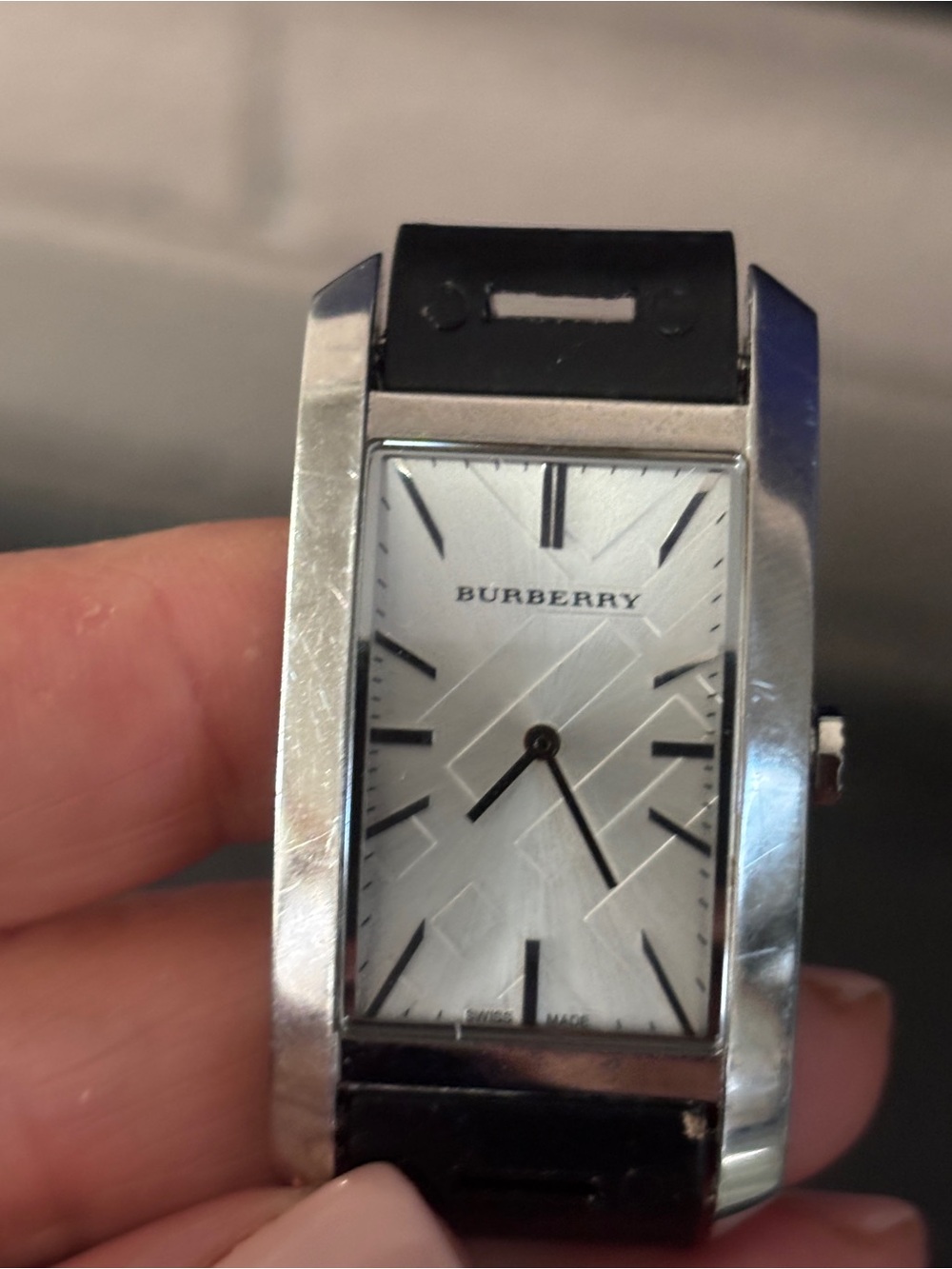 Burberry Rectangular Silver Dial watch - Picture 2 of 8